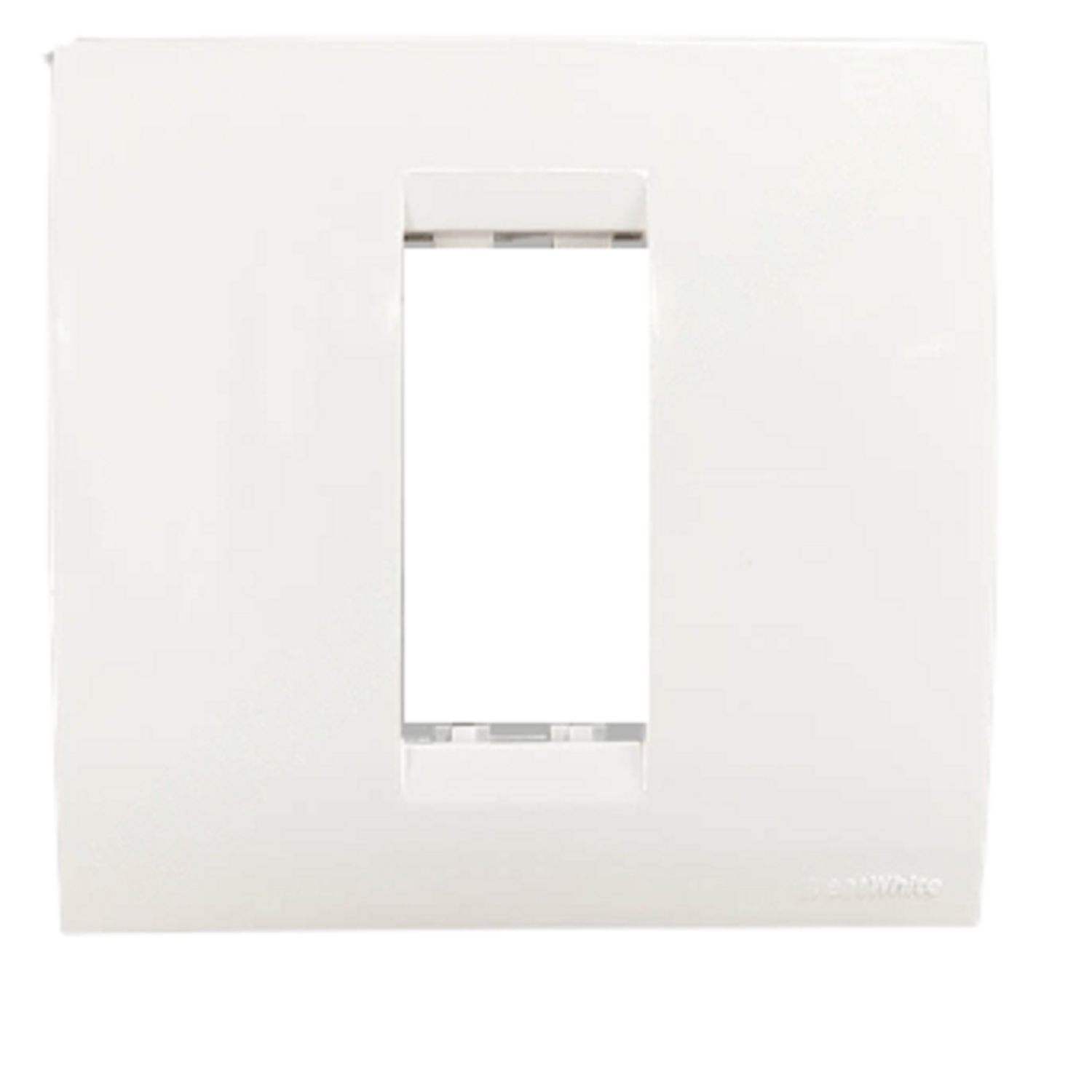 GreatWhite Fiana 1 Module Cover Plate with Base Frame - White